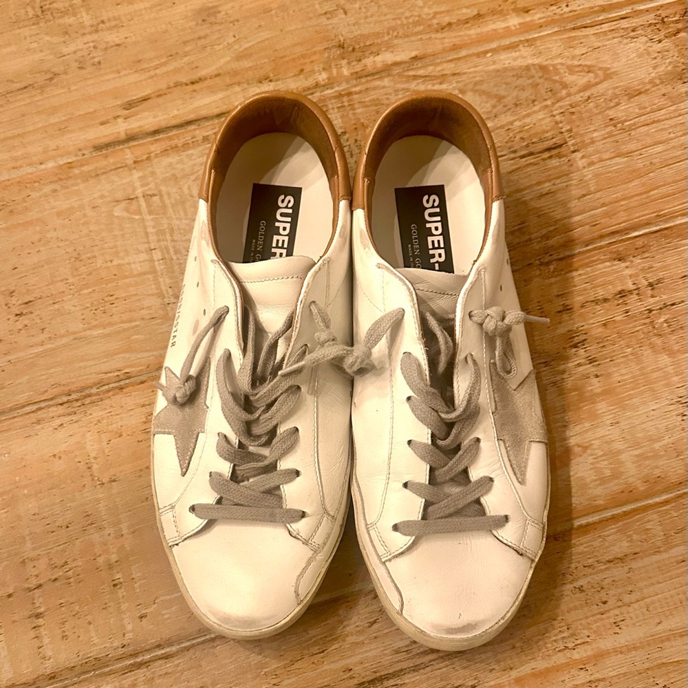 Women’s Super-Star sneakers with suede star and brown heel tab